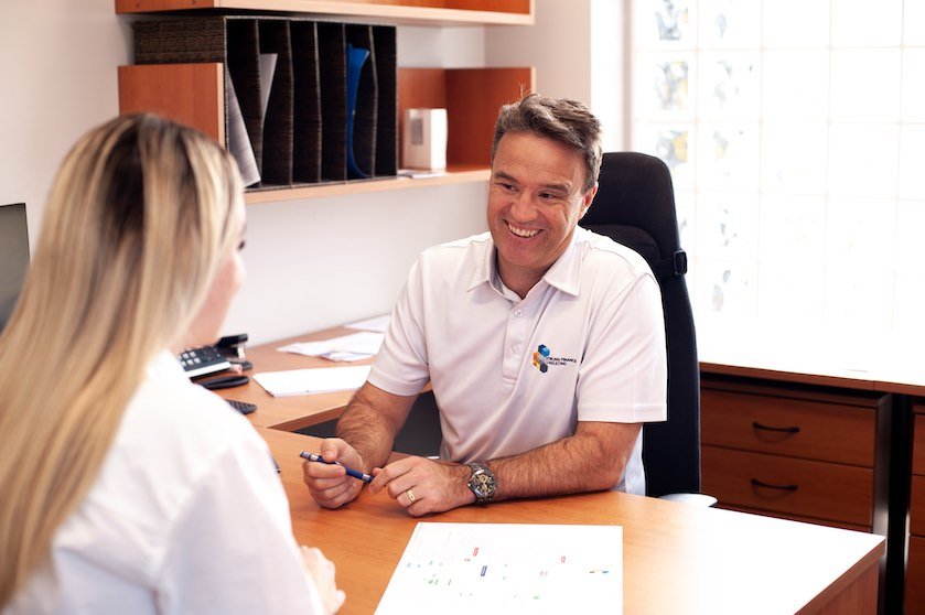 Photo of Stirling Financial Consulting Sutherland Shire with client